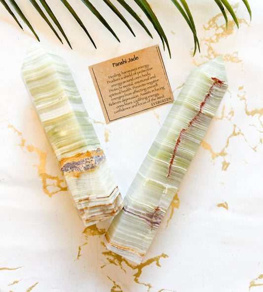 Fanshi Jade Crystal Tower - Healing, Energy & Protection