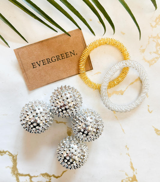 Acupuncture Spiky Massage Ring / Bracelet / Ball - Reduce Stress / Anxiety, Increase Focus / Attention
