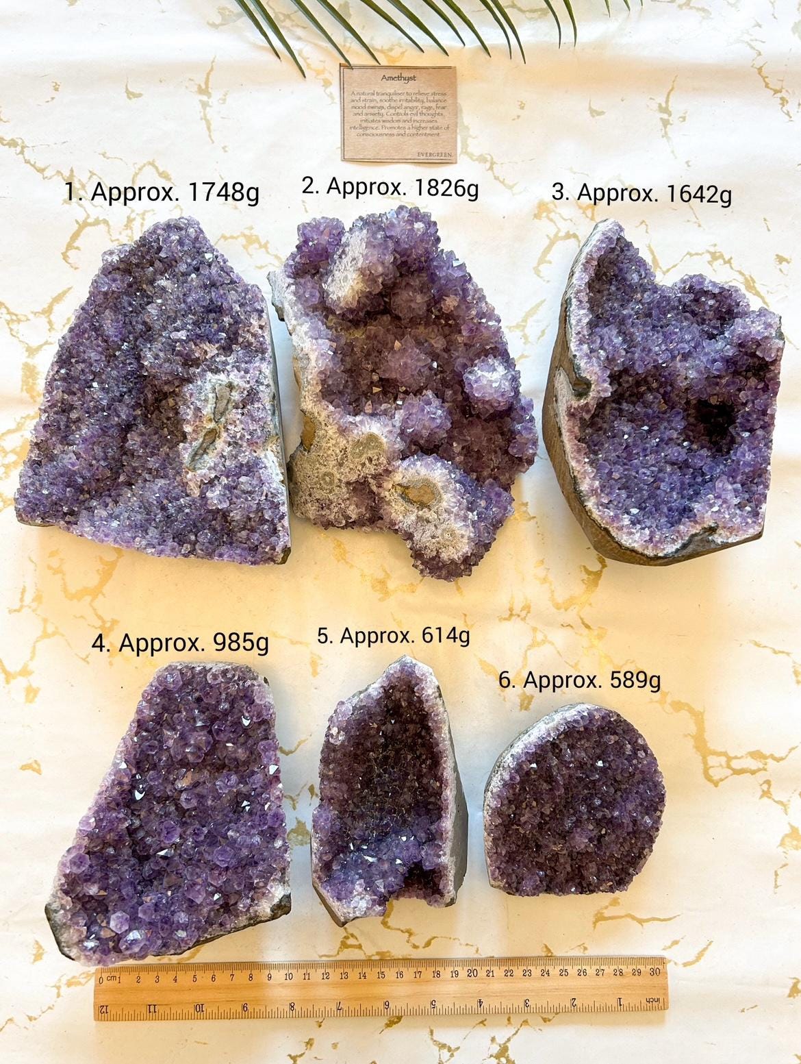 Amethyst Crystal Geode - Calming, Balance & Healing