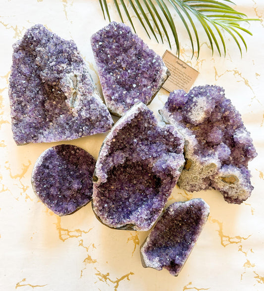 Amethyst Crystal Geode - Calming, Balance & Healing